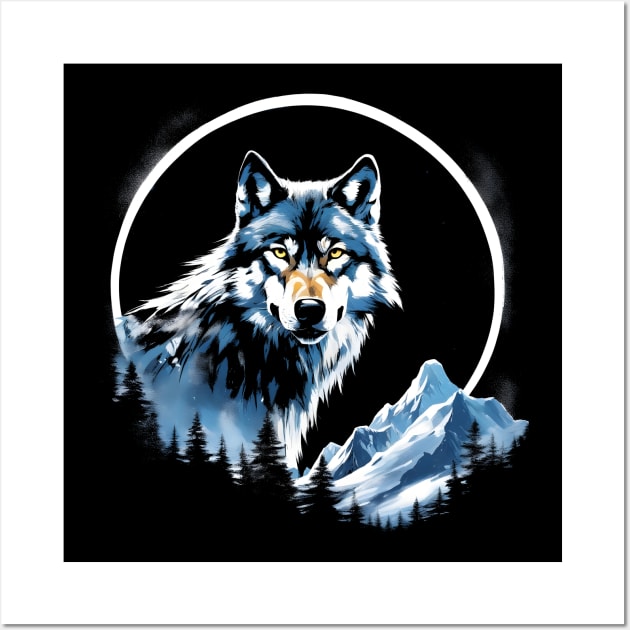 Wolf Art Nature Lover Fantasy Wall Art by Ravenglow